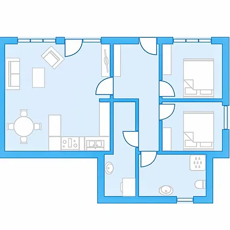아파트 13ka Ground Oasis With Terrace By Interhome *